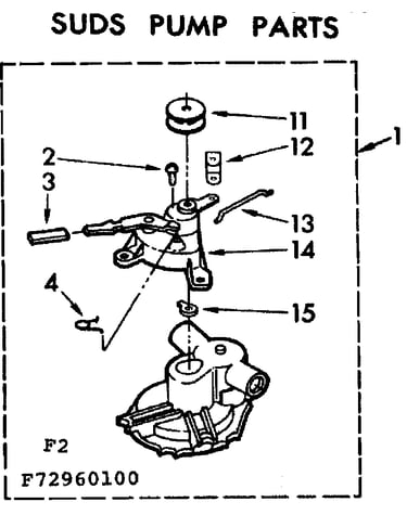 Suds pump parts