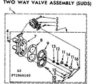 Kenmore 11072960800 two way valve assembly suds diagram