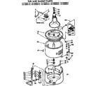 Kenmore 11073960210 tub and basket parts diagram