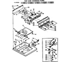 Kenmore 11072960110 top and console parts diagram