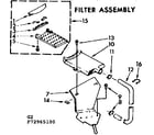 Kenmore 11072965400 filter assembly diagram
