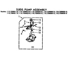 Kenmore 11072965810 suds pump assembly diagram