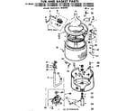 Kenmore 11073965430 tub and basket parts diagram