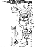 Tub and basket parts