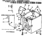 Kenmore 11073965430 cabinet parts diagram