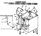 Kenmore 11073965140 cabinet parts diagram