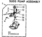 Kenmore 11073966810 suds pump assembly diagram