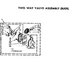 Kenmore 11073966210 two way valve assembly suds diagram