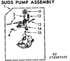 Kenmore 11072967100 suds pump assembly diagram