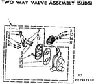 Kenmore 11072967200 two way valve assembly suds diagram