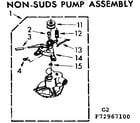 Kenmore 11072967100 non-suds pump assembly diagram
