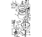 Kenmore 11072967410 tub and basket parts diagram