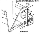 Kenmore 11072967410 water system suds only diagram