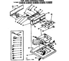 Kenmore 11073967820 top and console parts diagram