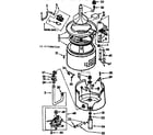 Kenmore 11072967120 tub and basket parts diagram