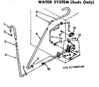 Kenmore 11072967120 water system suds only diagram