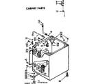 Kenmore 11073970100 cabinet parts diagram