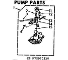 Kenmore 11072970610 pump parts diagram