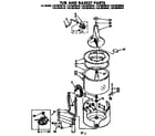 Kenmore 11072970610 tub and basket parts diagram