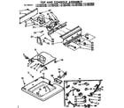 Kenmore 11073974800 top and console parts diagram