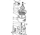 Kenmore 11072977600 tub and basket parts diagram