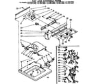 Kenmore 11072977200 top and console parts diagram