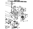 Kenmore 11073977610 drive parts diagram