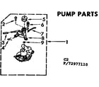 Kenmore 11073977810 pump parts diagram