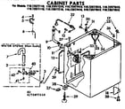 Kenmore 11073977610 cabinet parts diagram
