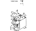 Kenmore 11073980400 cabinet parts diagram