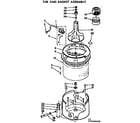 Kenmore 11072980200 tub and basket assembly diagram