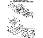 Kenmore 11073980400 top and console assembly diagram