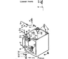 Kenmore 11072981400 cabinet parts diagram