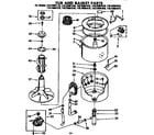 Kenmore 11072981110 tub and basket parts diagram