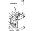 Kenmore 11073982600 cabinet parts diagram