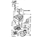 Kenmore 11072982200 drive parts diagram