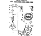 Kenmore 11072982800 tub and basket parts diagram