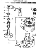 Tub and basket parts