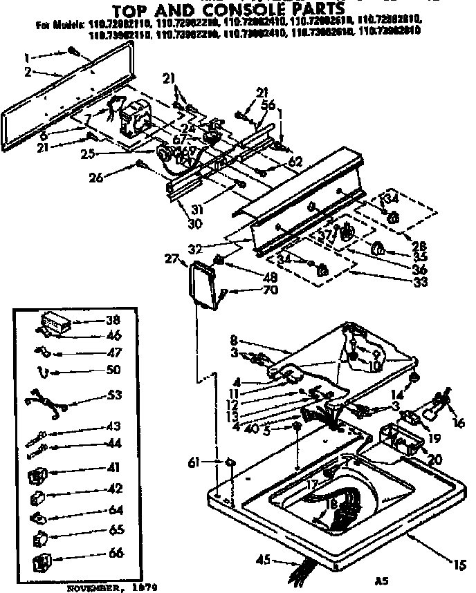 TOP AND CONSOLE PARTS