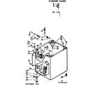 Kenmore 11073983100 cabinet parts diagram