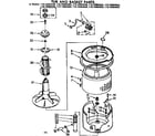 Kenmore 11073983600 tub and basket parts diagram