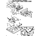 Kenmore 11072983100 top and console assembly diagram
