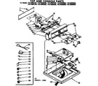 Kenmore 11073983820 top and console parts diagram