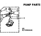 Kenmore 11073983420 pump parts diagram