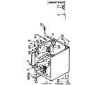 Kenmore 11073985100 cabinet parts diagram