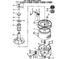 Kenmore 11073985800 tub and basket parts diagram