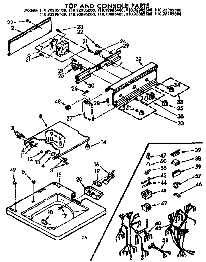 TOP AND CONSOLE PARTS