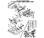 Kenmore 11072985200 top and console parts diagram