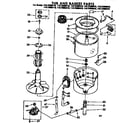 Kenmore 11072985210 tub and basket parts diagram