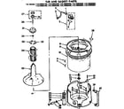 Kenmore 11073992600 tub and basket parts diagram